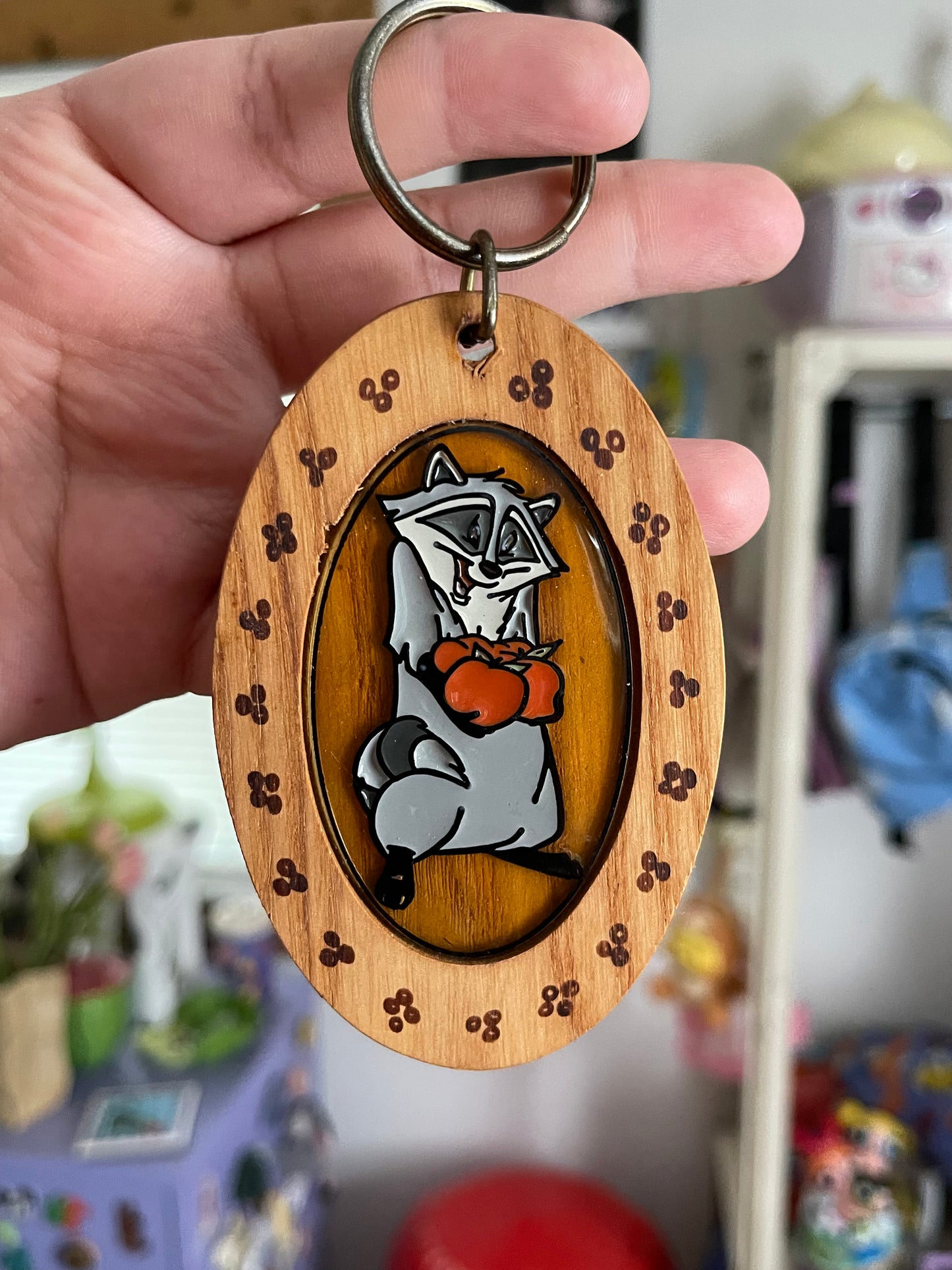 Vintage Meeko Keychain
