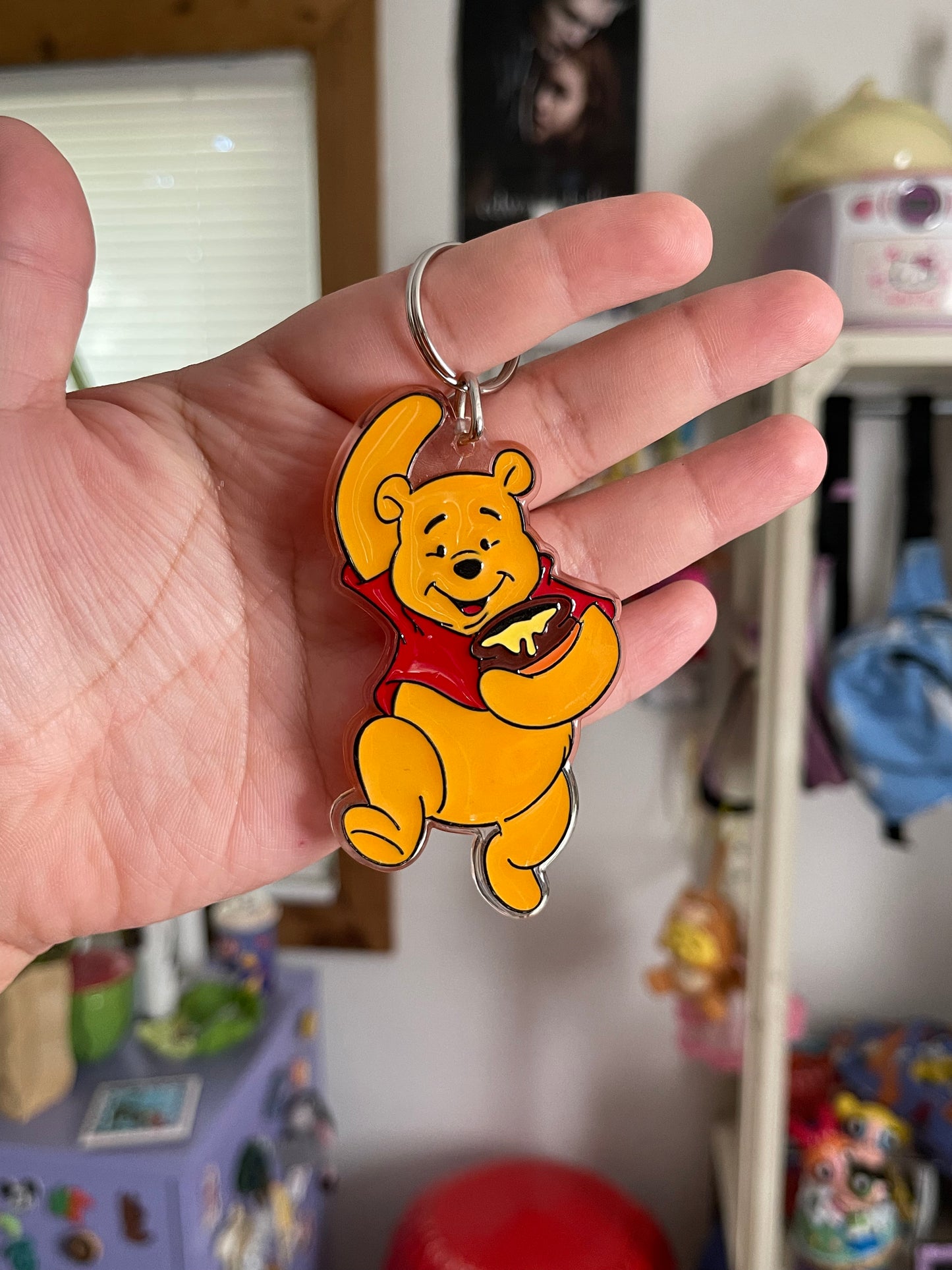 Vintage Acrylic Pooh keychain
