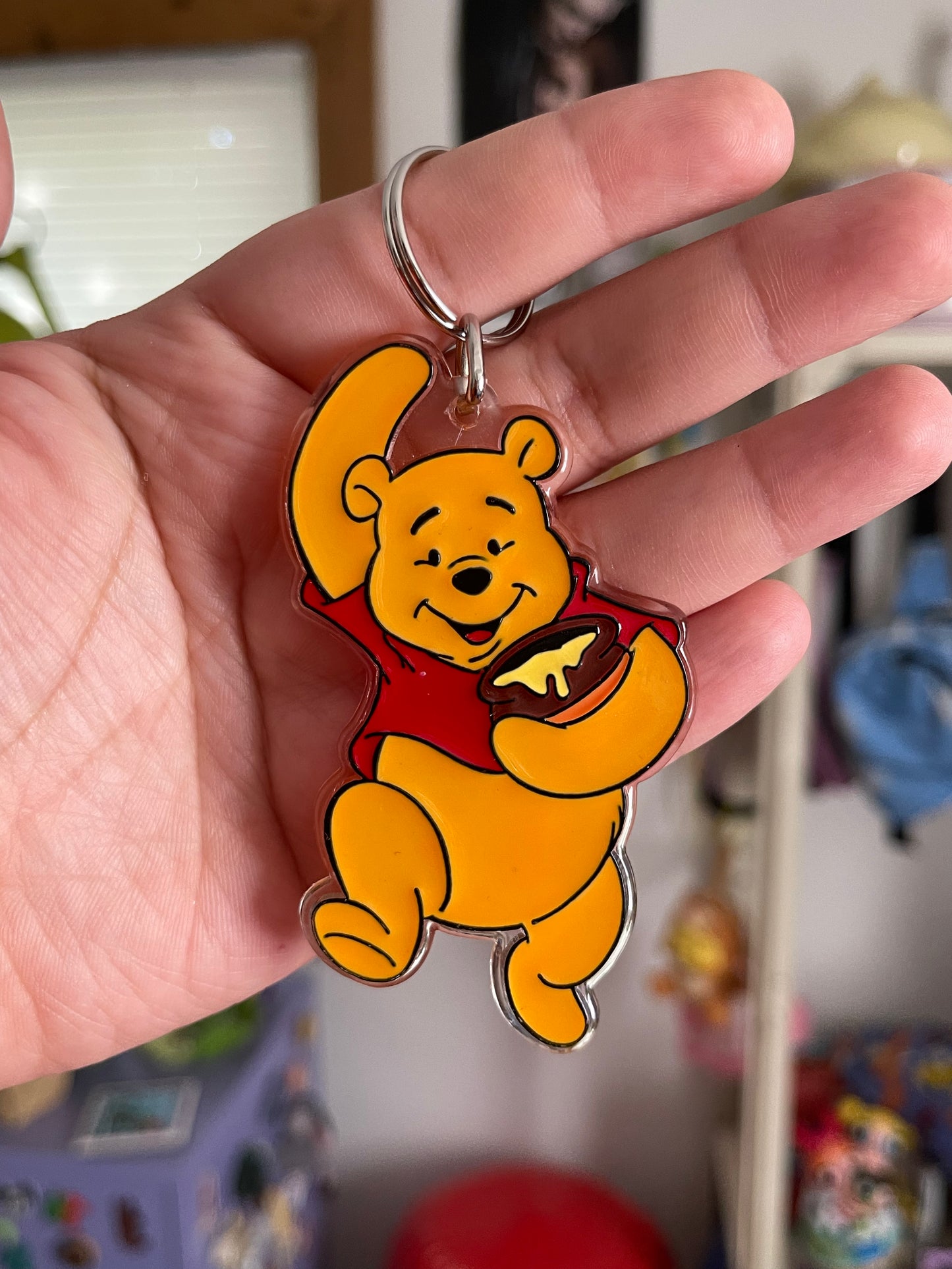 Vintage Acrylic Pooh keychain
