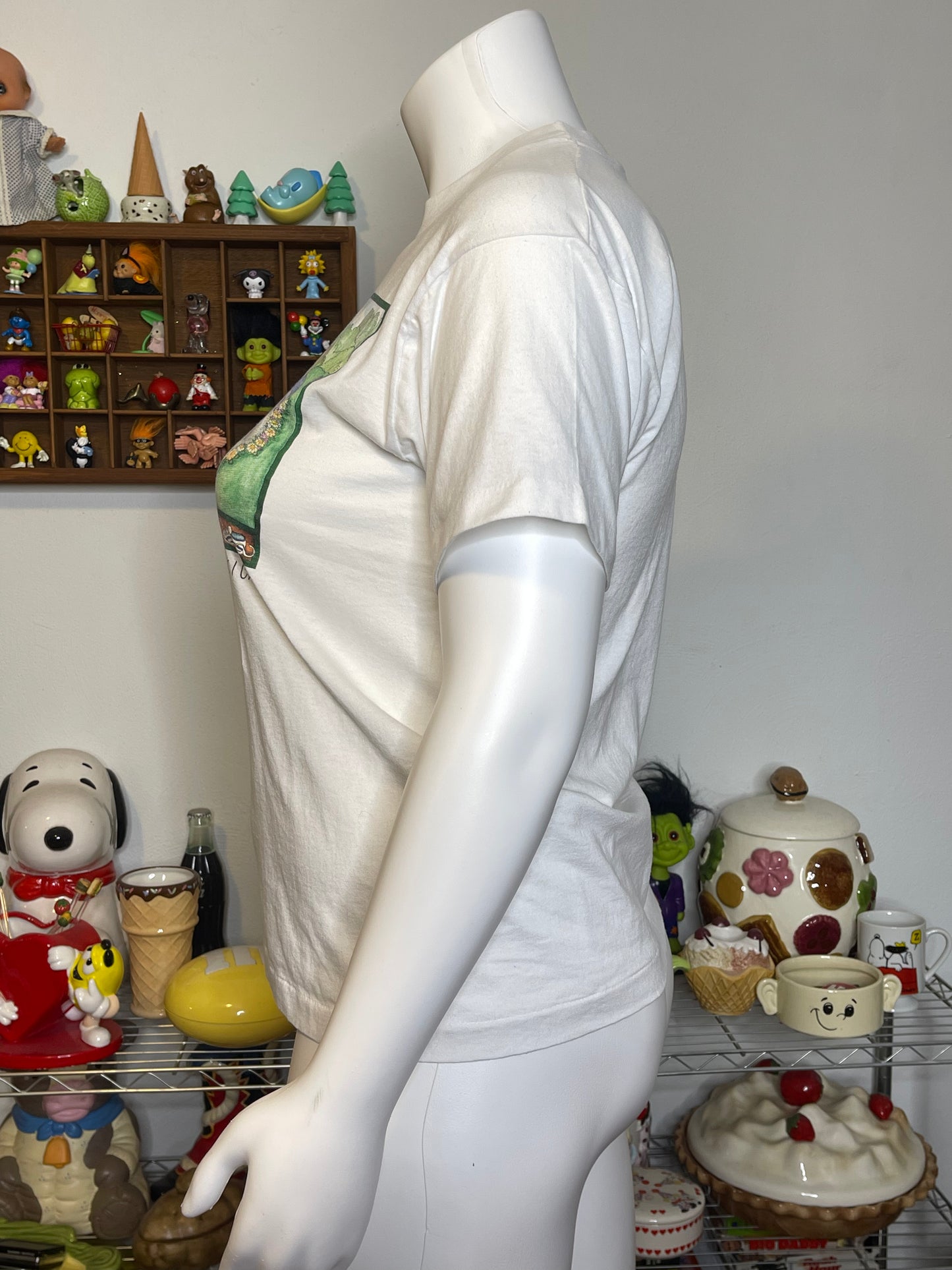 Vintage 80s Jogging Teddy Bears Graphic Tee Sz L