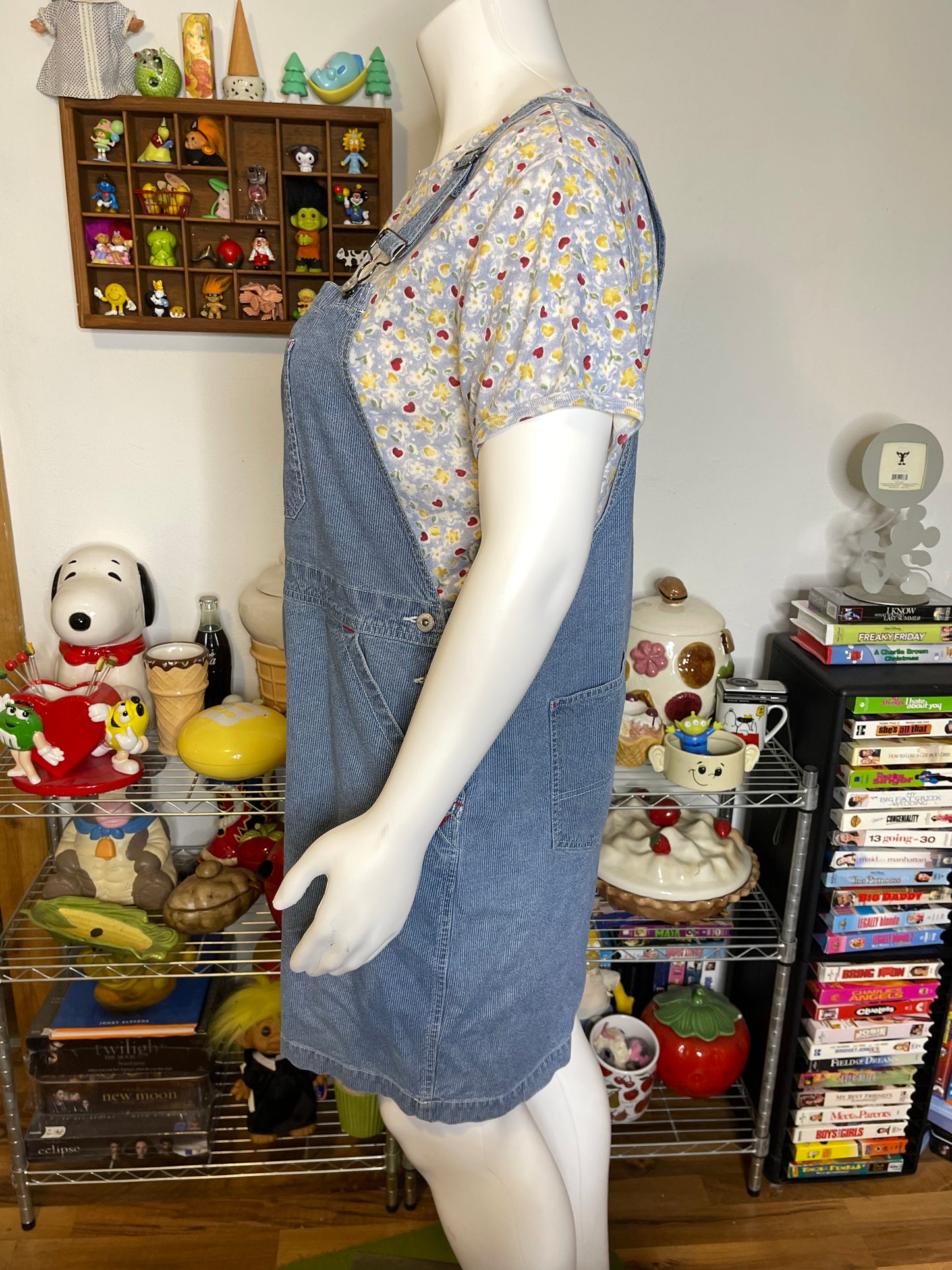 2000s Plus Size Pinstripe Overalls Sz 2X