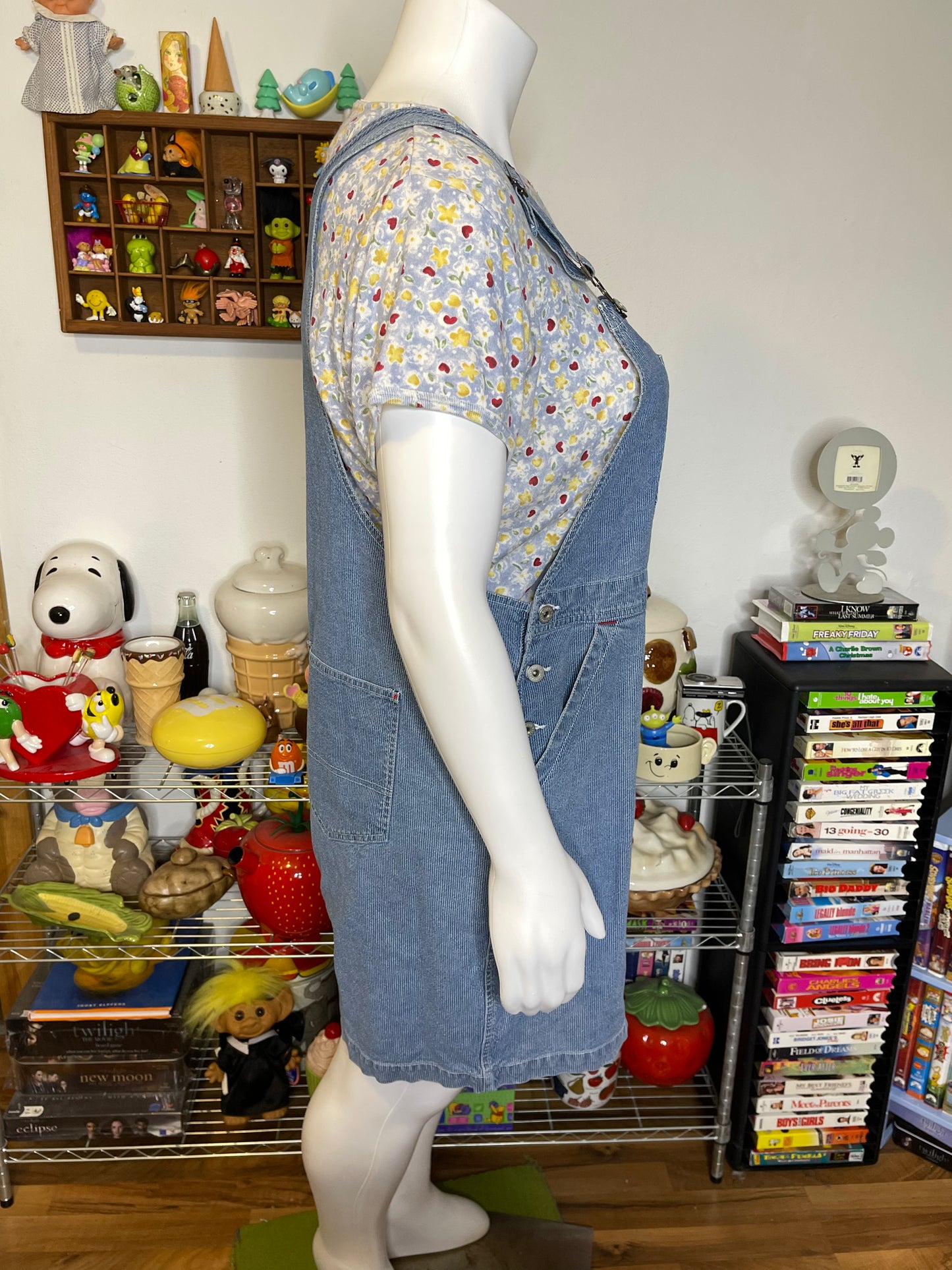 2000s Plus Size Pinstripe Overalls Sz 2X