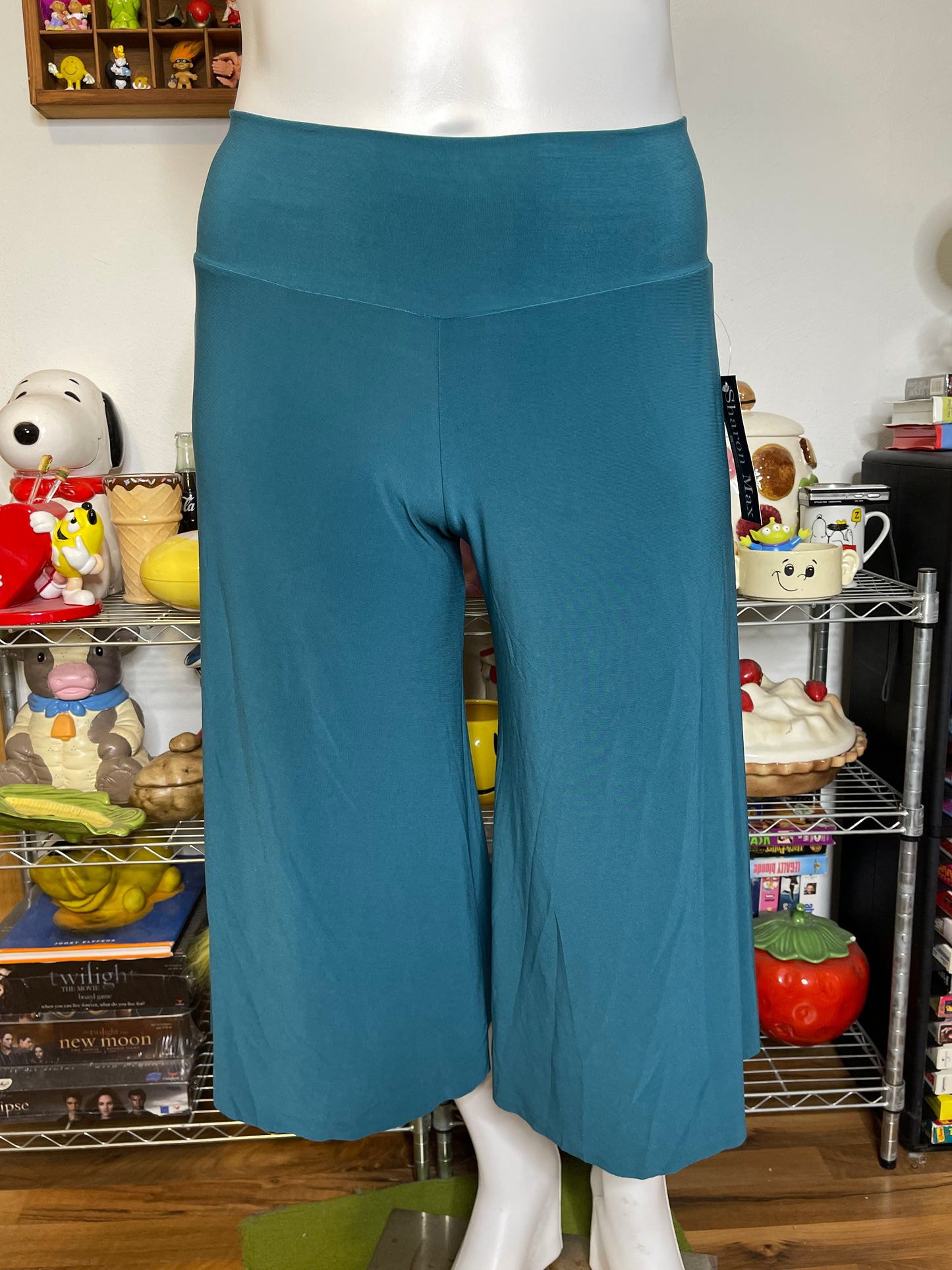 2000s Deadstock Teal Blue Gauchos Sz L/XL