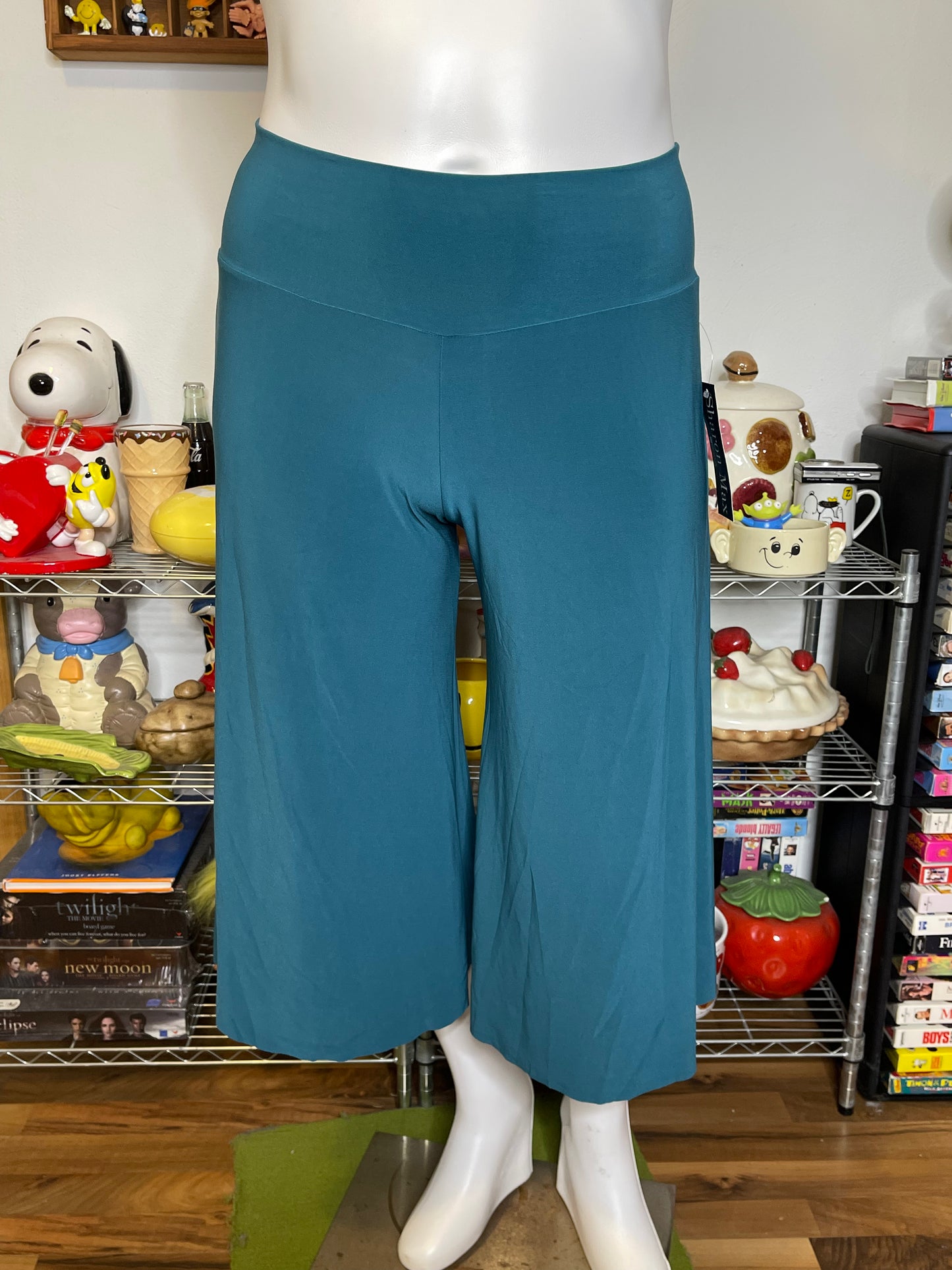 2000s Deadstock Teal Blue Gauchos Sz L/XL