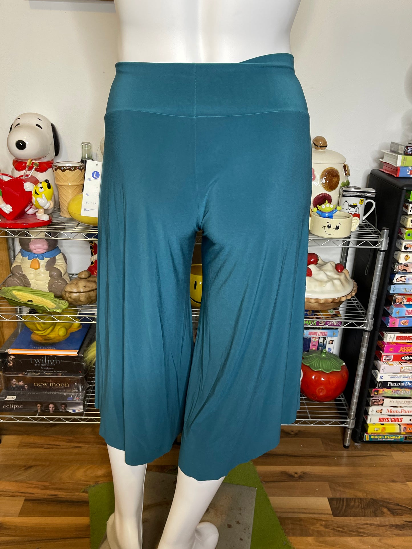 2000s Deadstock Teal Blue Gauchos Sz L/XL