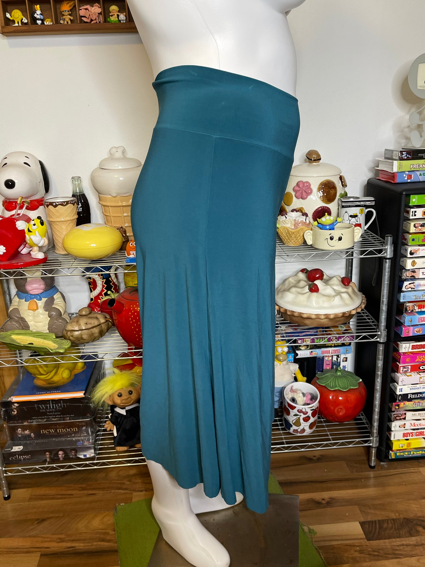 2000s Deadstock Teal Blue Gauchos Sz L/XL