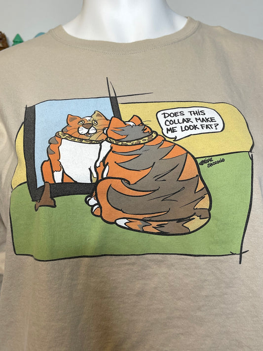 2000s Funny Cat Comic Graphic Tee Sz 2XL