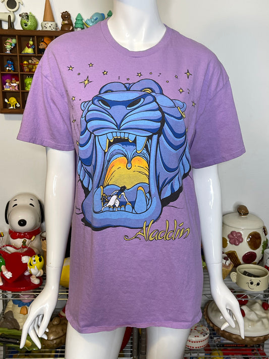 Junk Food Purple Aladdin Oversized Graphic Tee Sz M