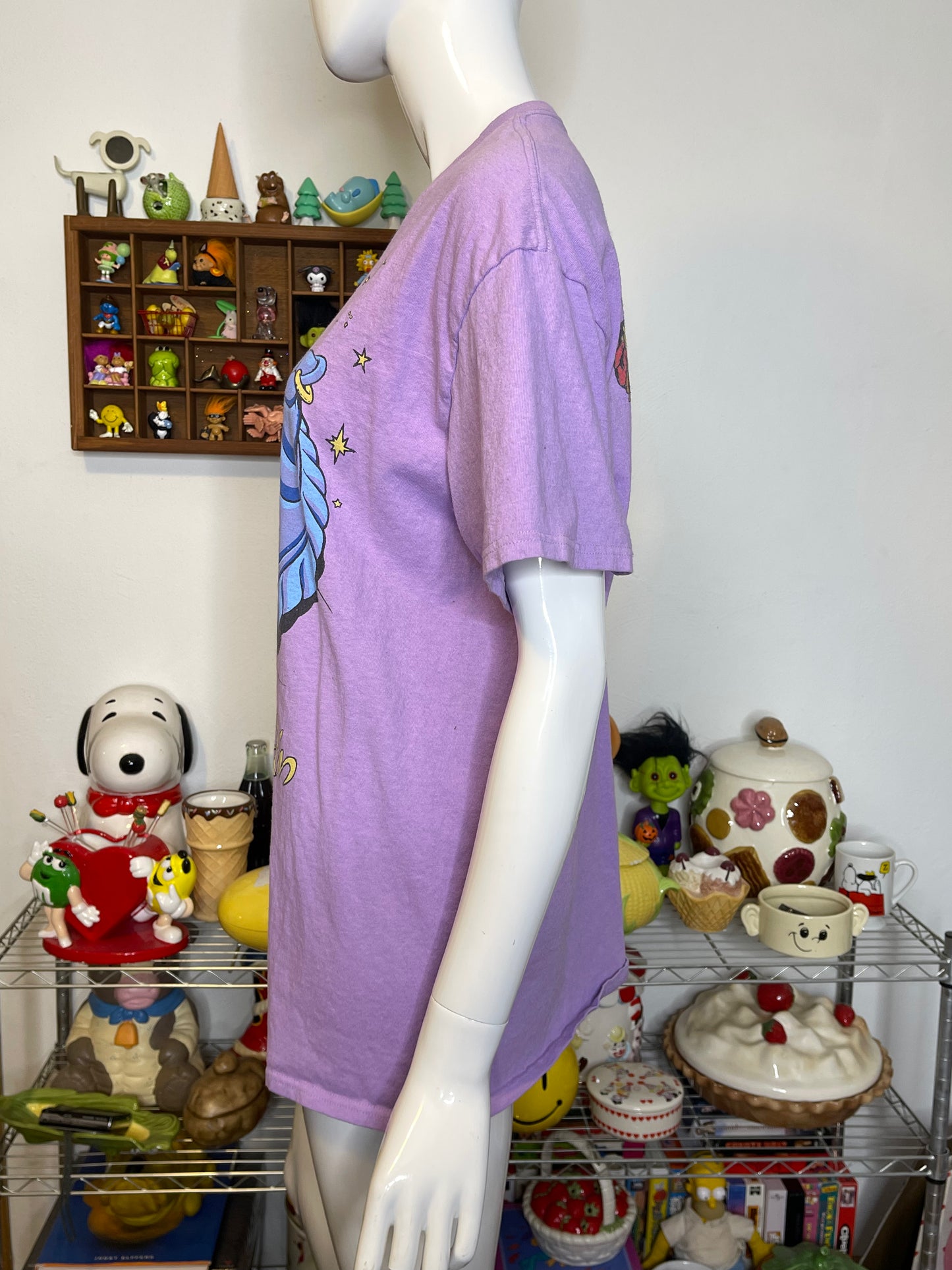 Junk Food Purple Aladdin Oversized Graphic Tee Sz M