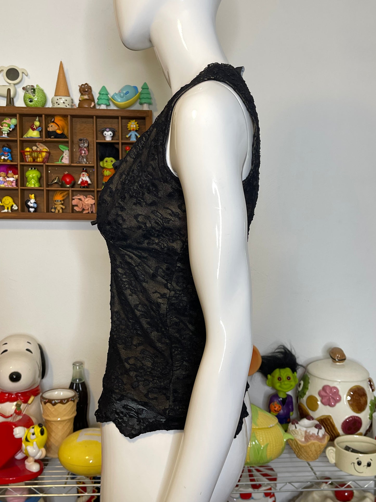 Vintage 2000s Milkmaid Lace Tank Top Sz M
