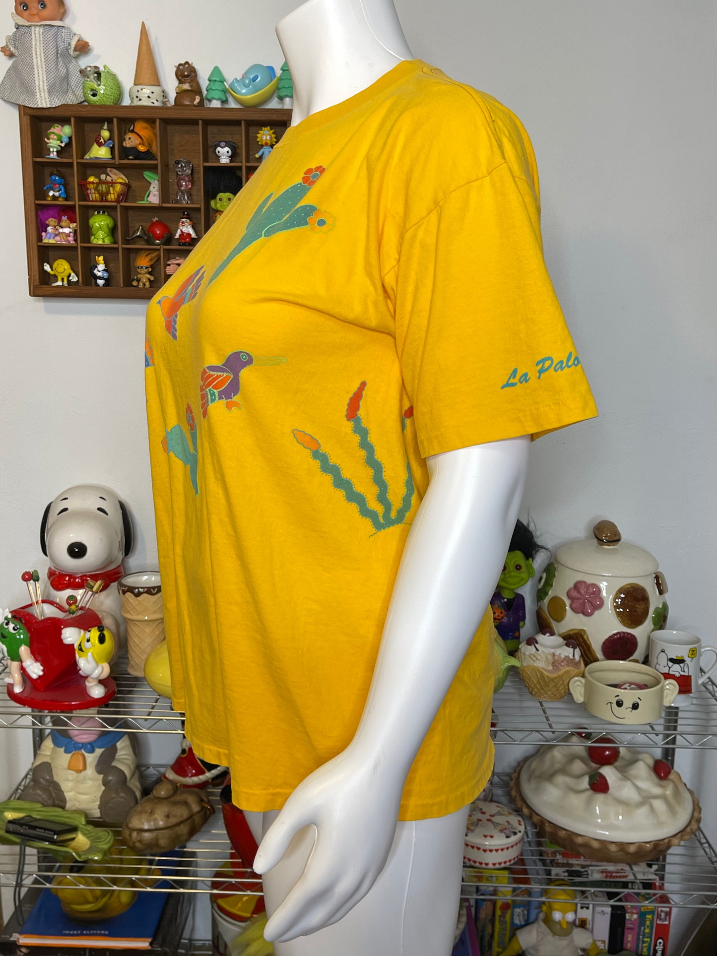 Vintage 90s Sunset Desert Cactus Bird Tee Sz XL