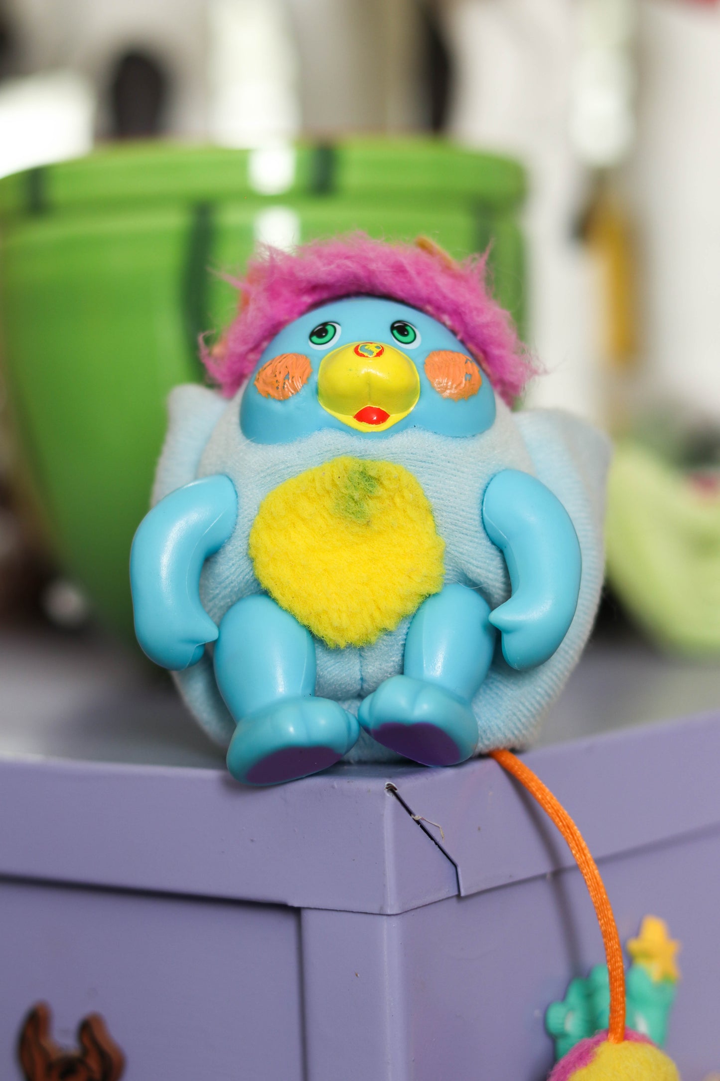 Vintage 80s Mini Pocket Popples Plush Toy (flawed)