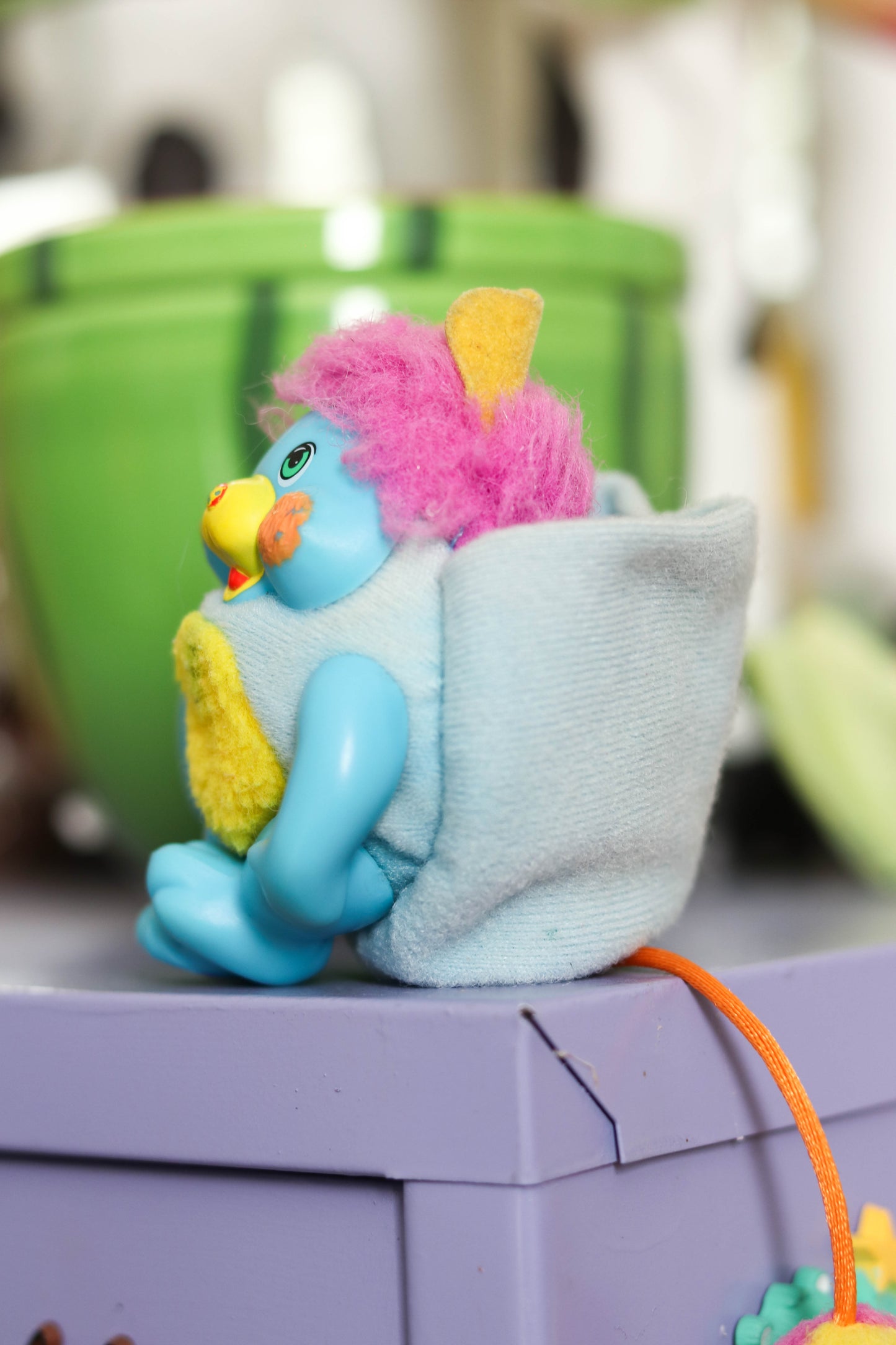 Vintage 80s Mini Pocket Popples Plush Toy (flawed)