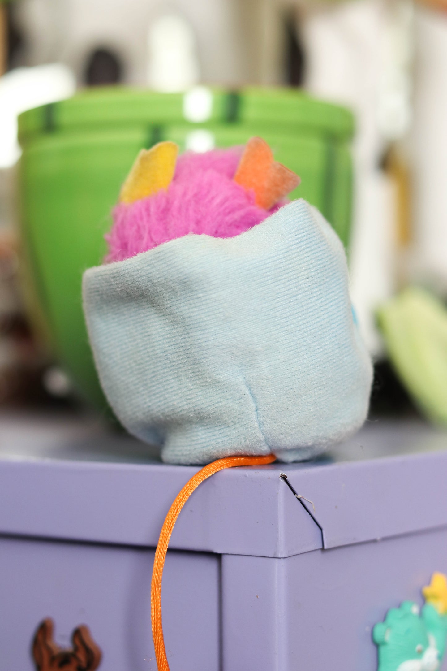 Vintage 80s Mini Pocket Popples Plush Toy (flawed)