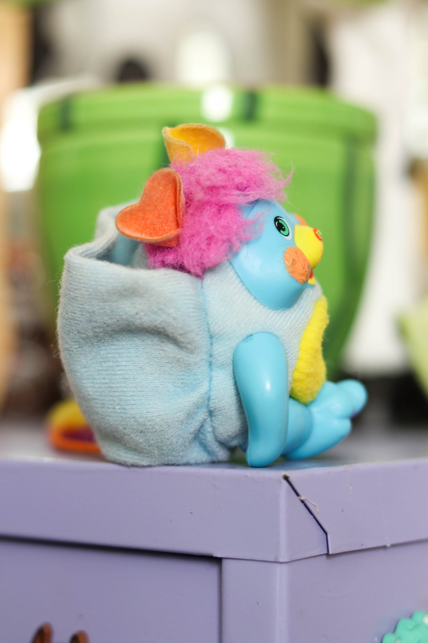 Vintage 80s Mini Pocket Popples Plush Toy (flawed)