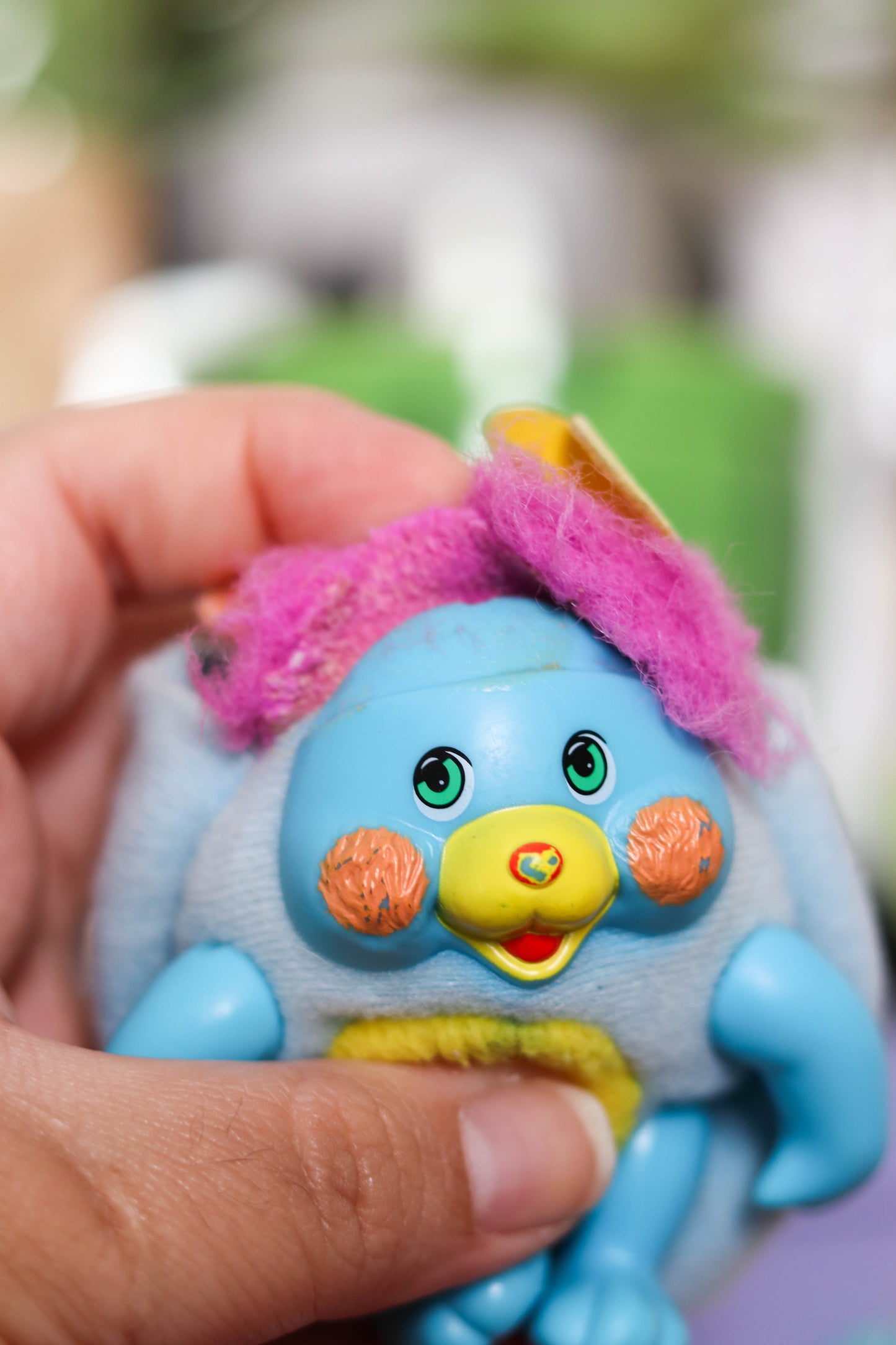 Vintage 80s Mini Pocket Popples Plush Toy (flawed)