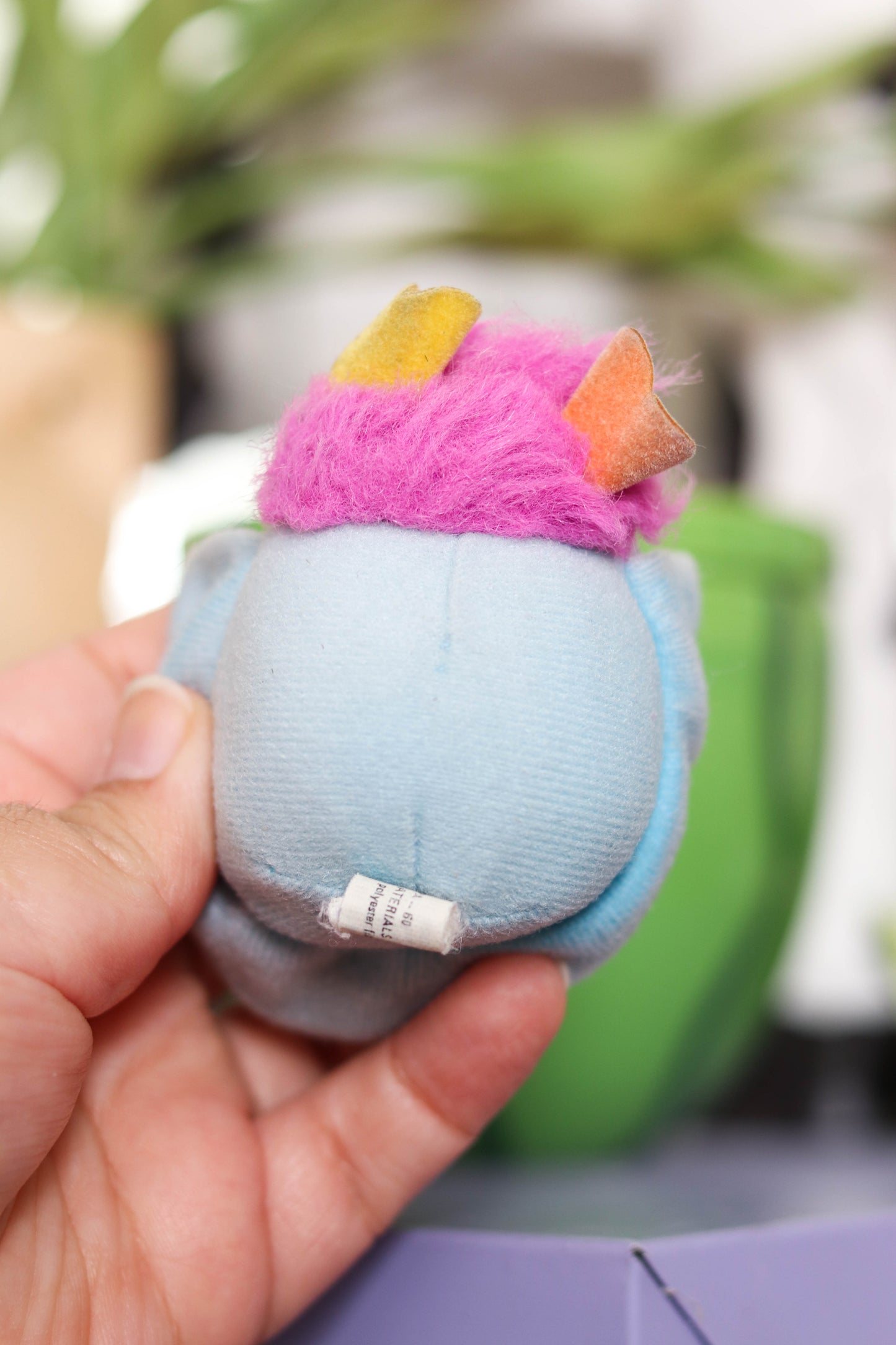Vintage 80s Mini Pocket Popples Plush Toy (flawed)