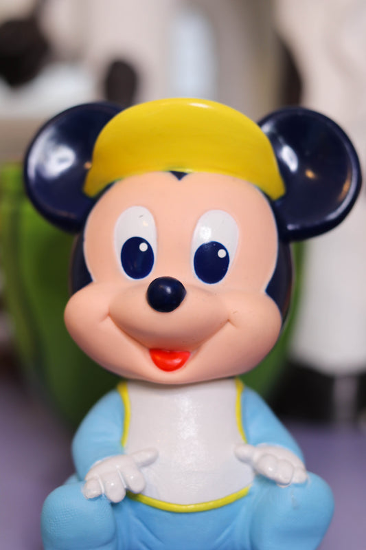 Vintage Baby Mickey Mouse Squeaky Toy (B)