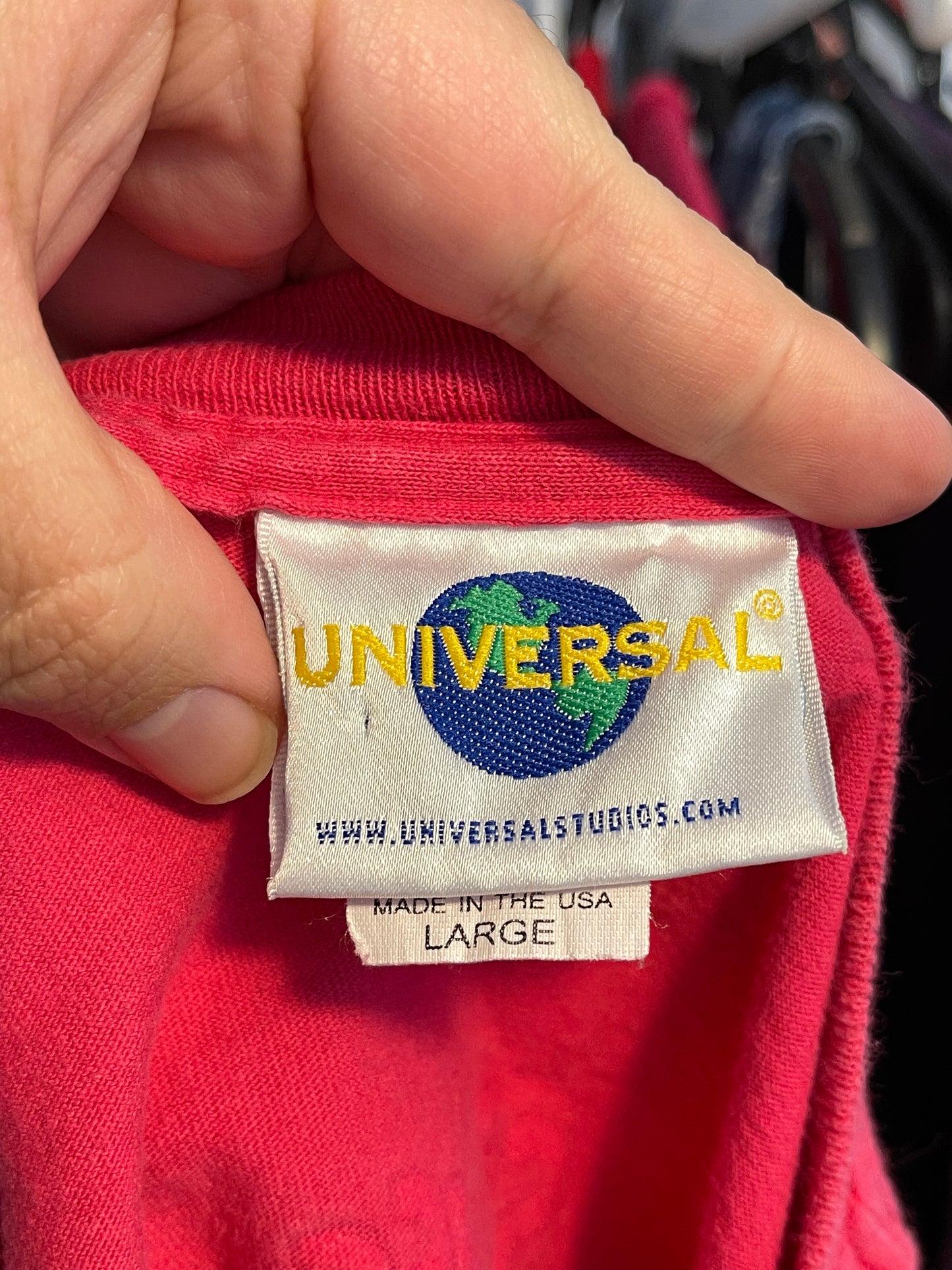 Vintage Dr.Seuss Pink Universal Studios Graphic Tee Sz L