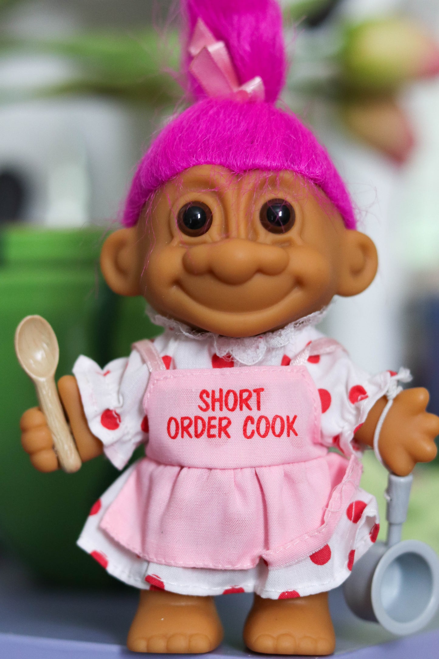 Vintage Short Order Cook Troll Doll