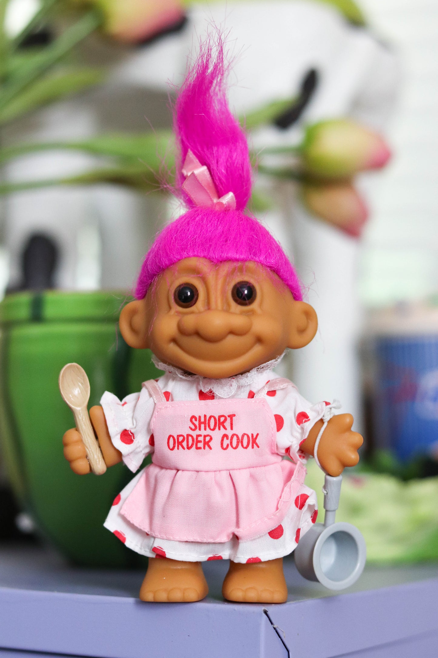 Vintage Short Order Cook Troll Doll