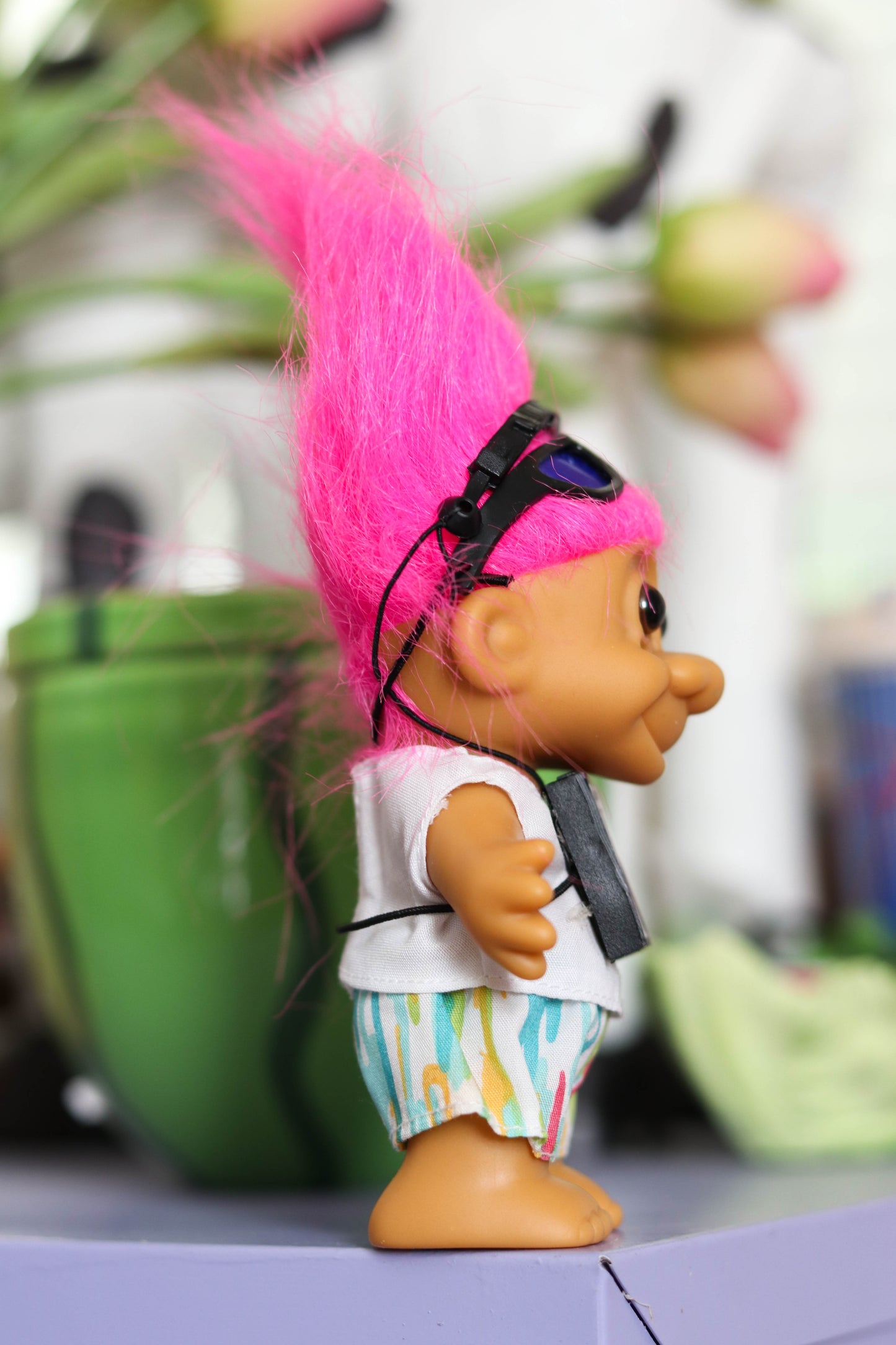 Vintage Summer Walkman Troll Doll