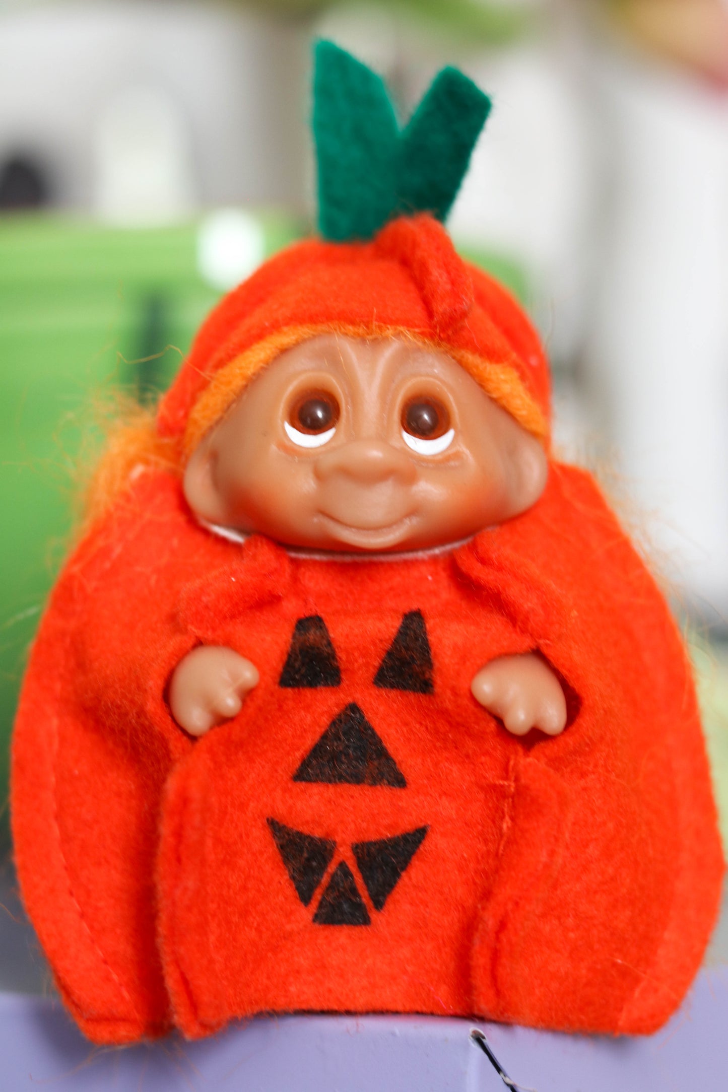 Vintage 80s Dam Pumpkin Troll Doll