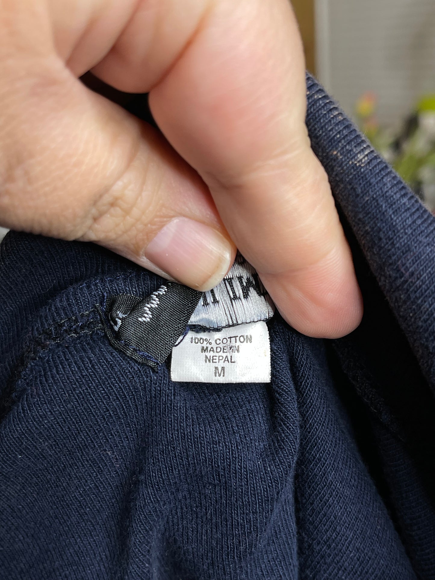 Colorful Acid Wash Distressed Hippie Boho Style Zip-Up Hoodie Sz M