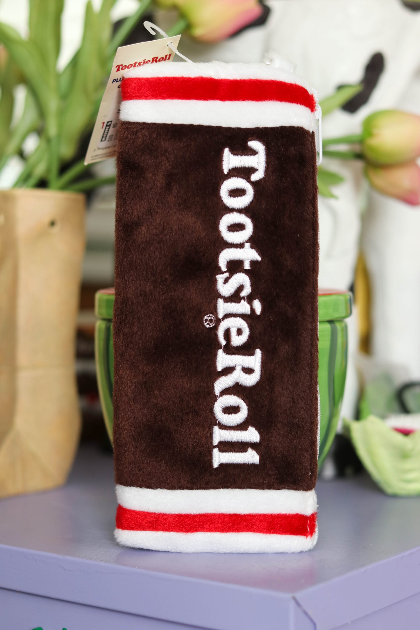 2000s Deadstock Tootsie Roll Fuzzy Carry-All Pouch