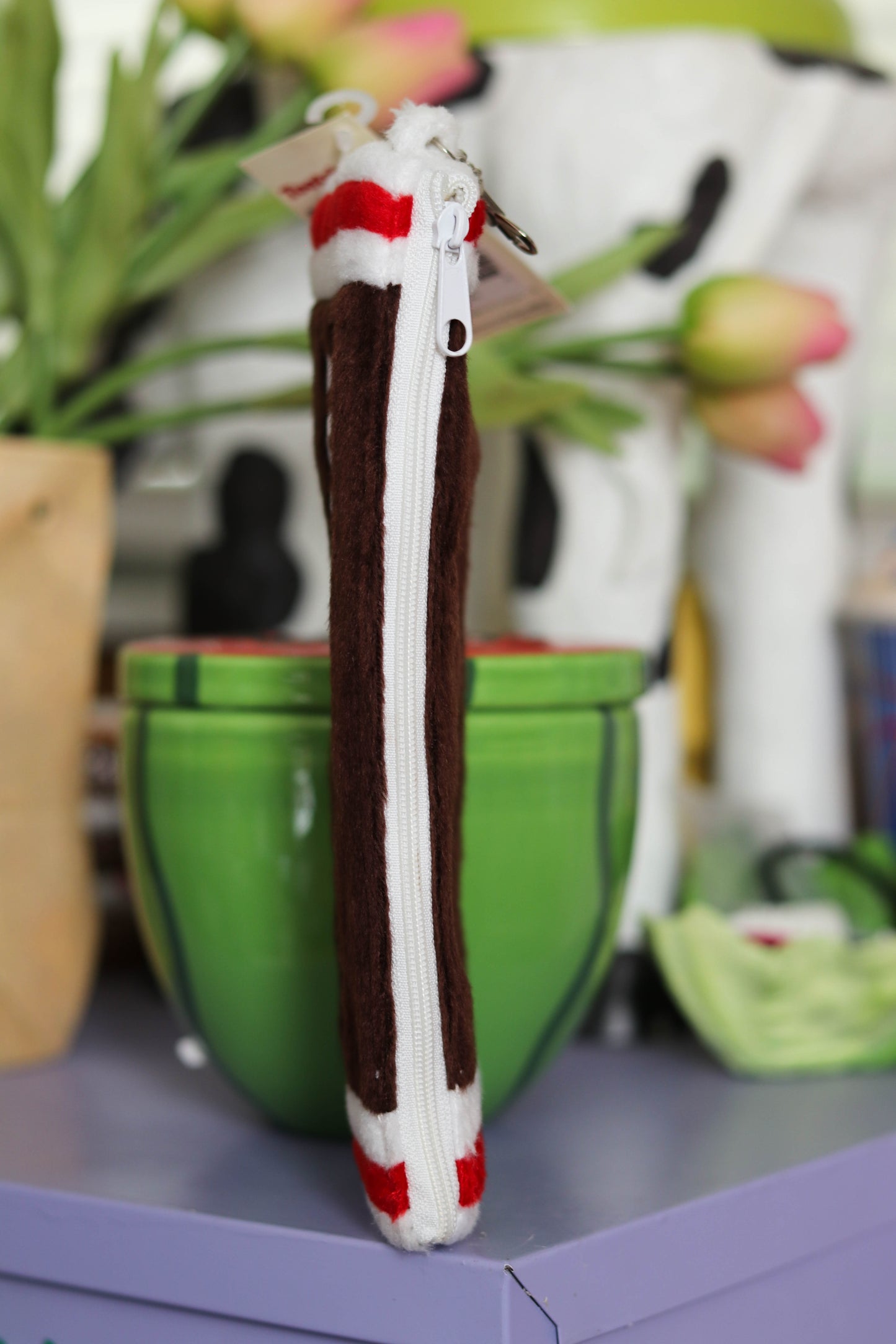 2000s Deadstock Tootsie Roll Fuzzy Carry-All Pouch