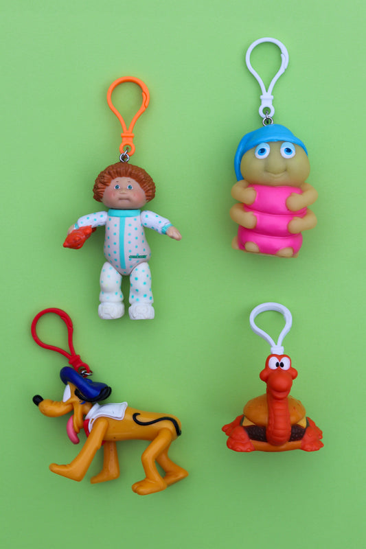 Vintage Upcycled Toy Keychains
