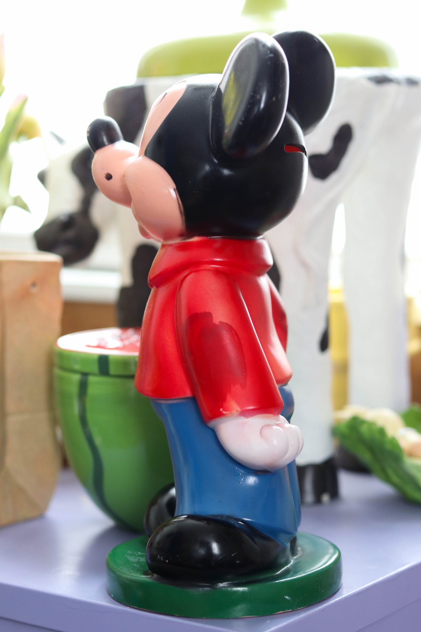 Vintage Mickey Mouse Standing Coin Bank