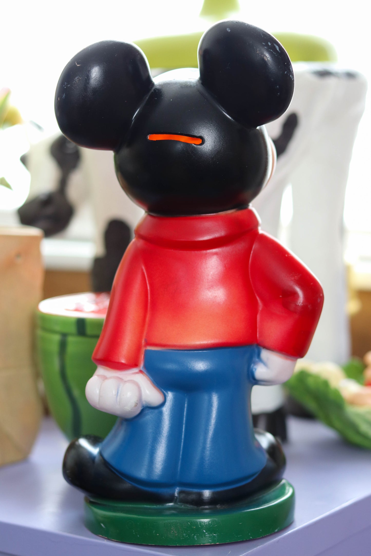 Vintage Mickey Mouse Standing Coin Bank