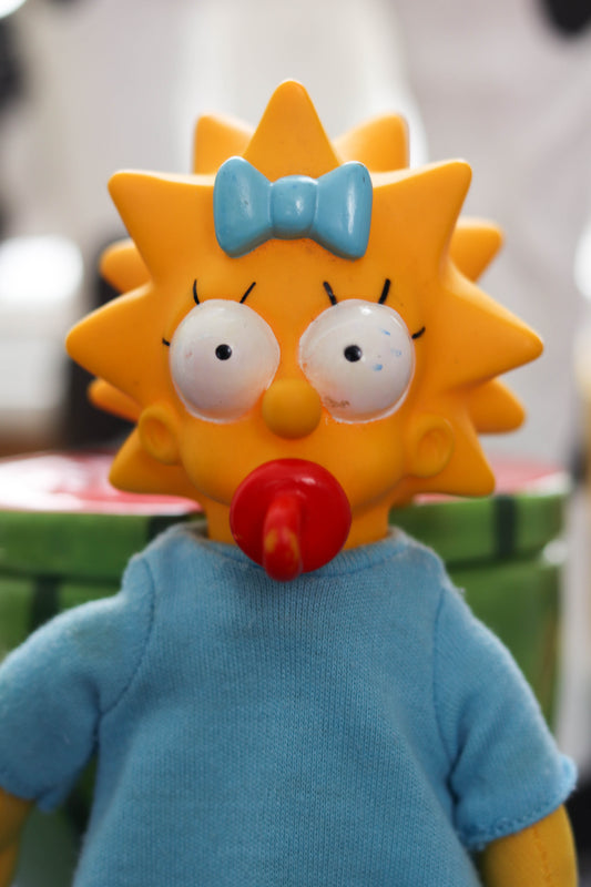 Vintage 90s Maggie Simpson Plush
