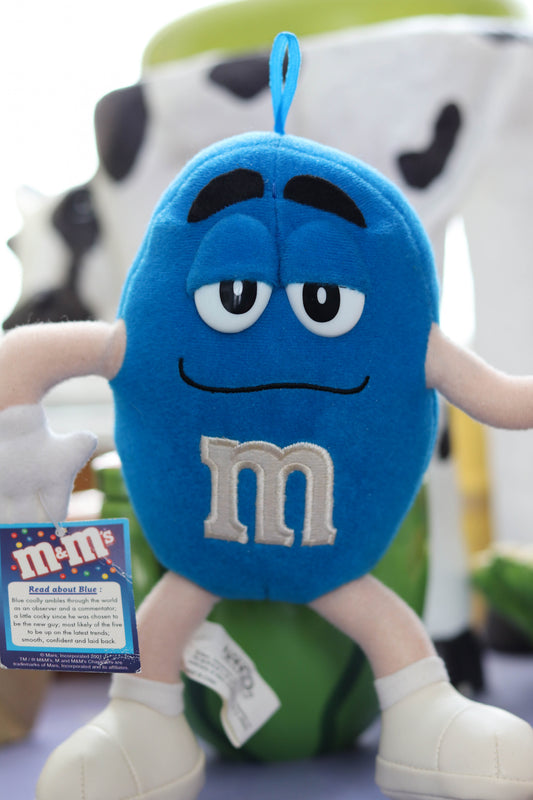 Vintage 2000s Blue Peanut M&M Deadstock Plush