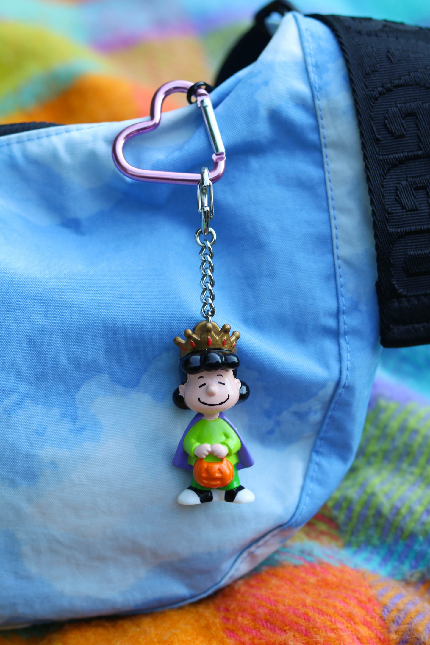 Vintage Halloween Pumpkin Queen Lucy keychain