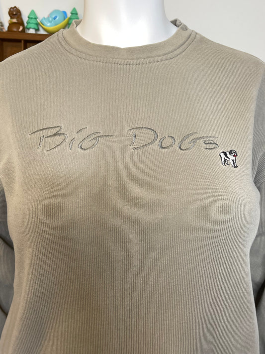 Vintage Big Dog Embroidered Oversized Knit Sweater Sz XL
