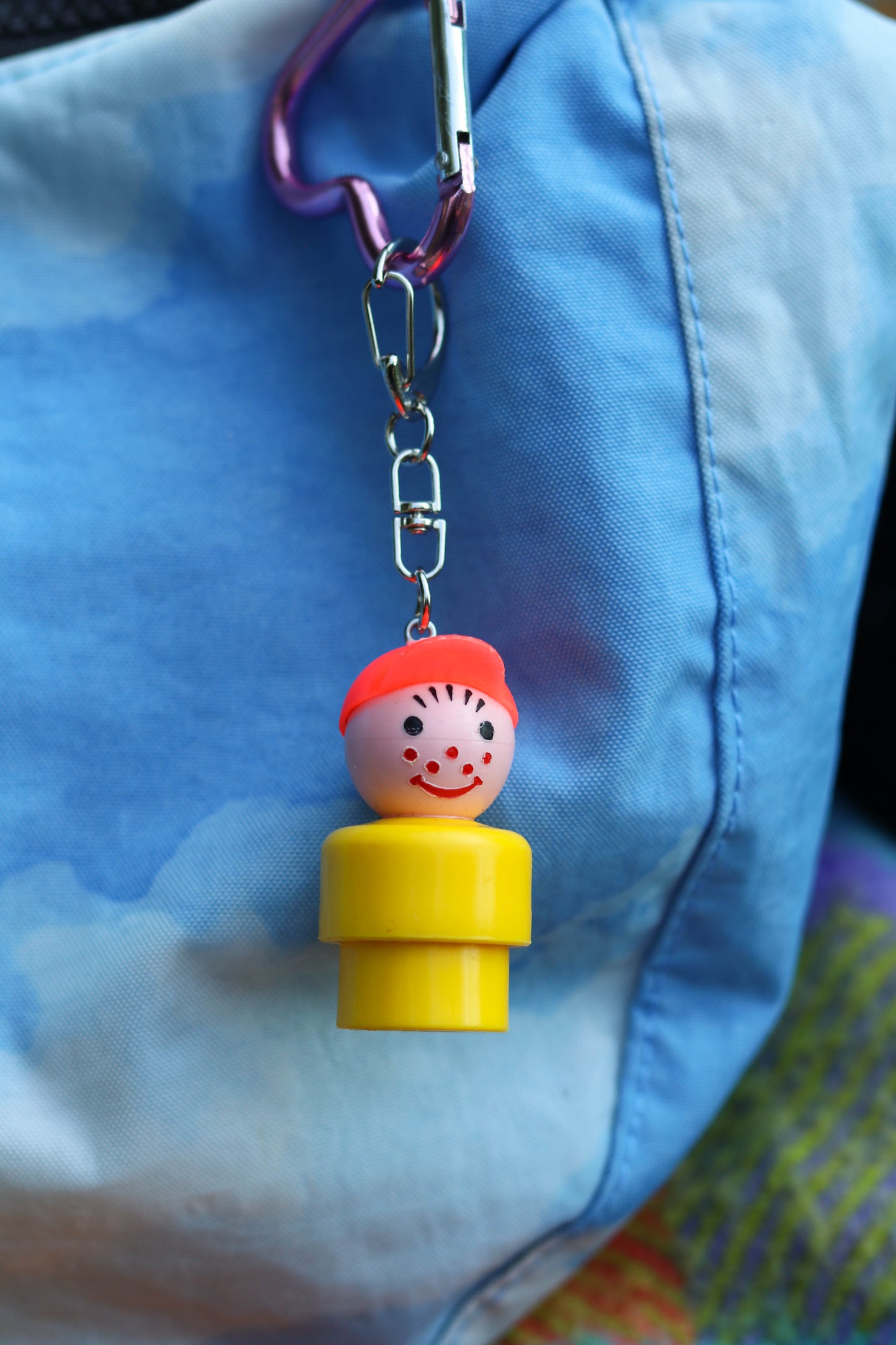 Vintage Upcyled Fisher-Price Little People Keychains