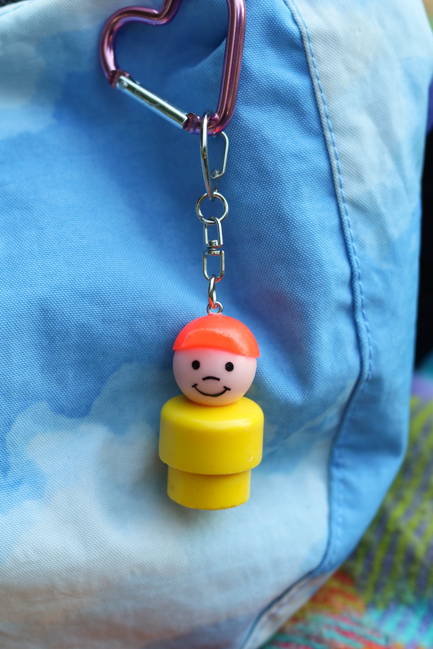 Vintage Upcyled Fisher-Price Little People Keychains