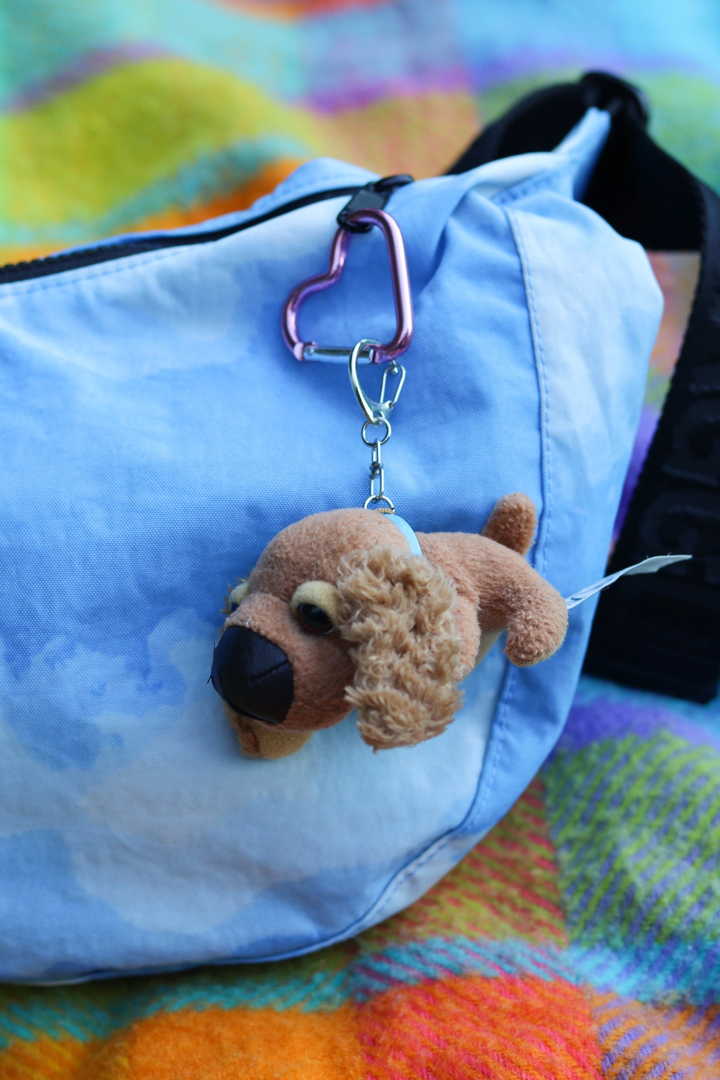 2000s THE DOG Cocker Spaniel Mini Plush Upcycled Keychain