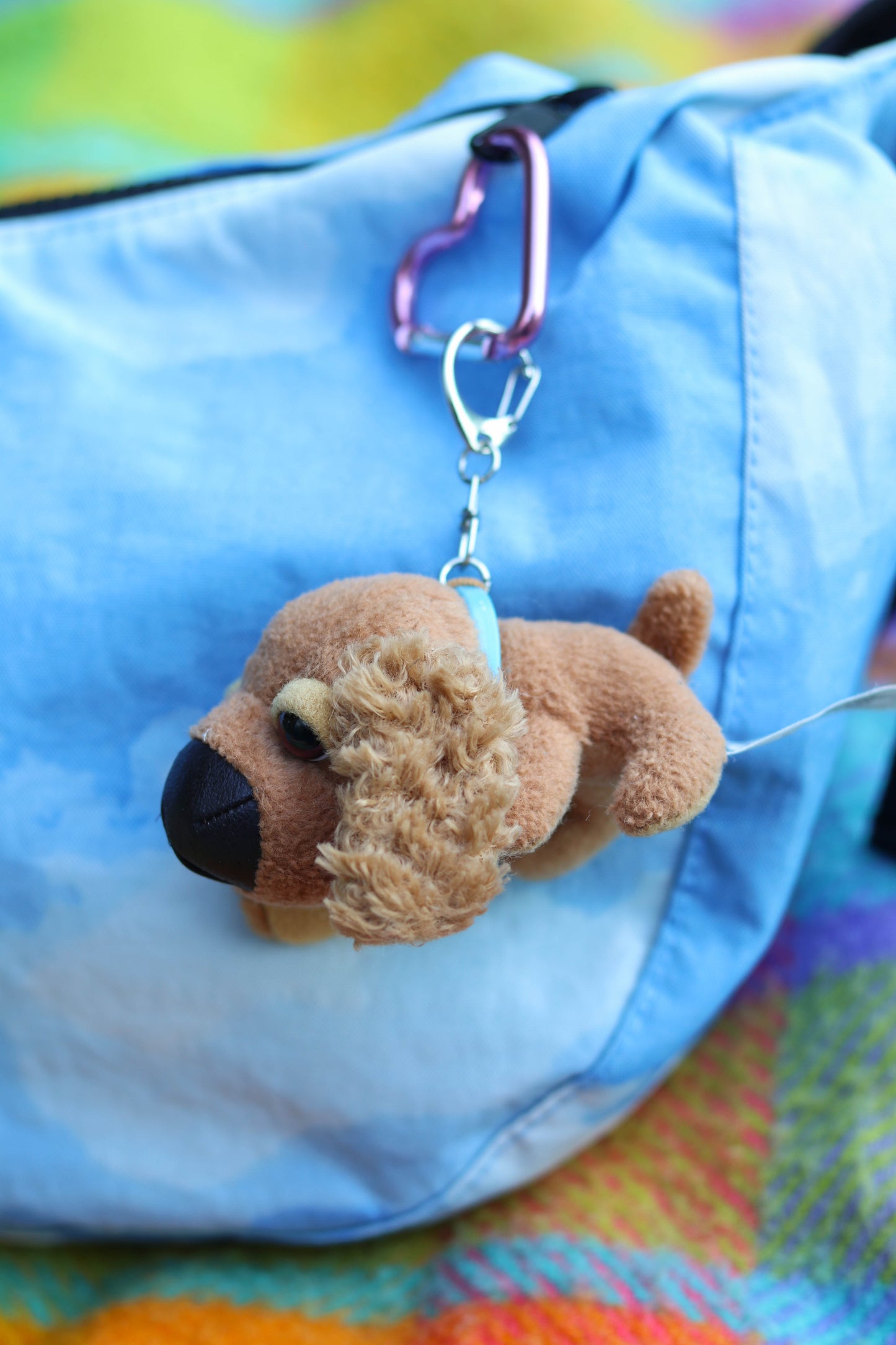 2000s THE DOG Cocker Spaniel Mini Plush Upcycled Keychain