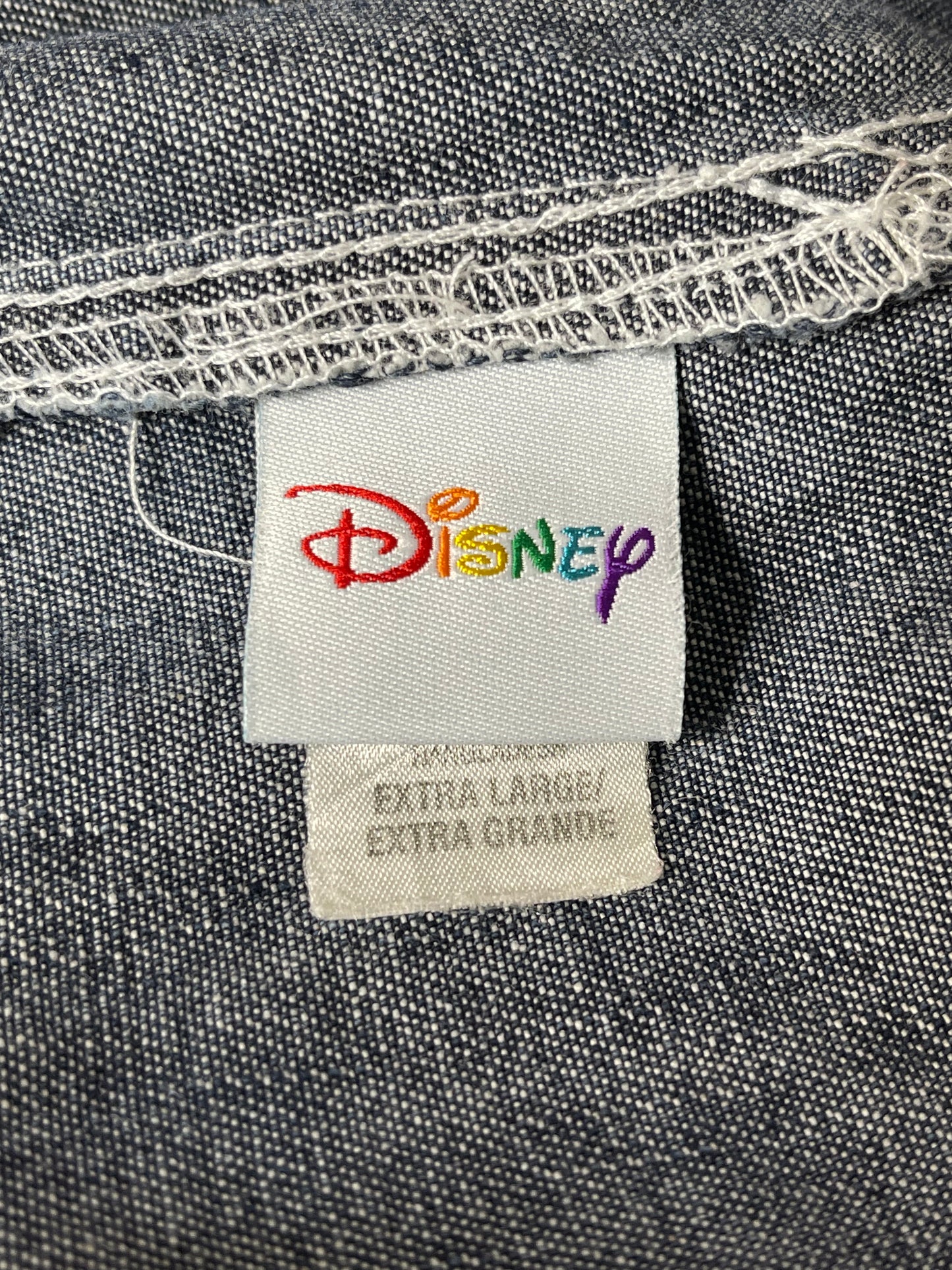 Vintage Mickey Mouse baggy denim overalls sz XL