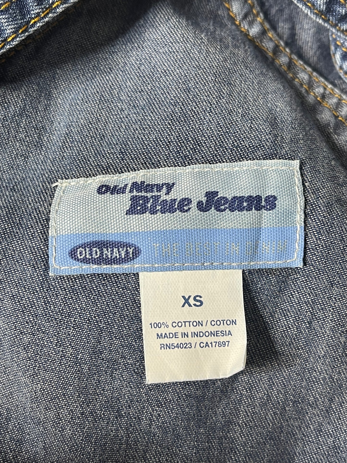 2000s Dark Wash Denim Overalls sz XS