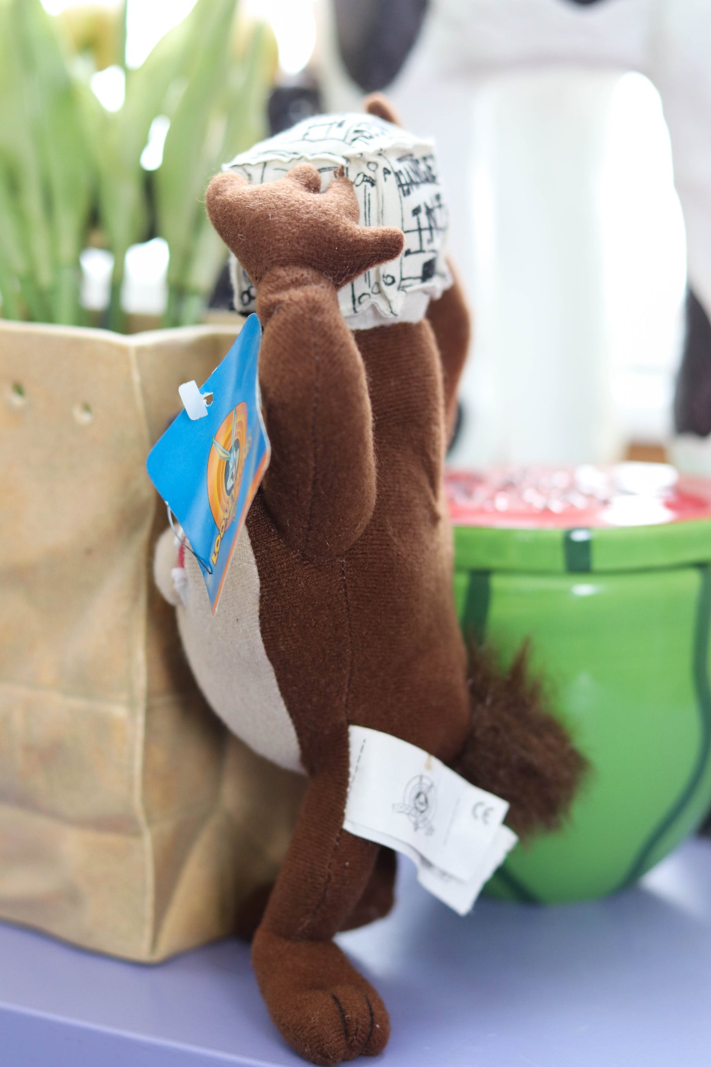 Vintage 2000s Danger Tasmanian Devil Deadstock Plush