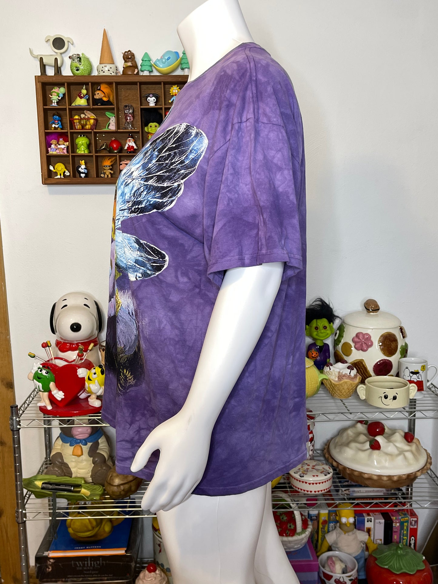 Vintage 2000s St. Clair Garden Of Dreams Purple Fairy Graphic Tee Sz XL