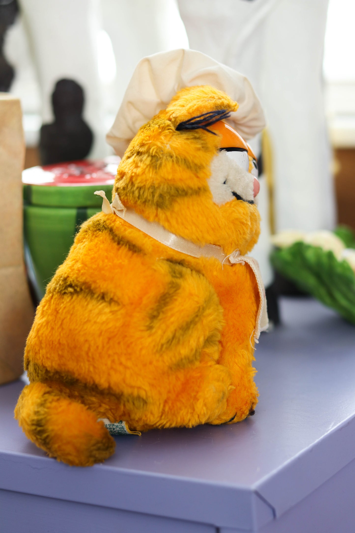 Vintage 80s Chef I Love Lasagna Garfield Plush