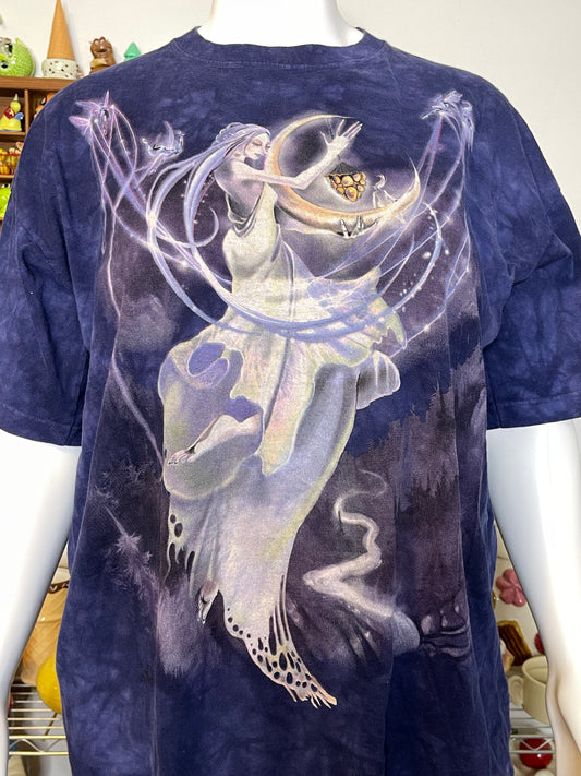 The Mountain Moon Rise Fairy Graphic Tee Sz XXL