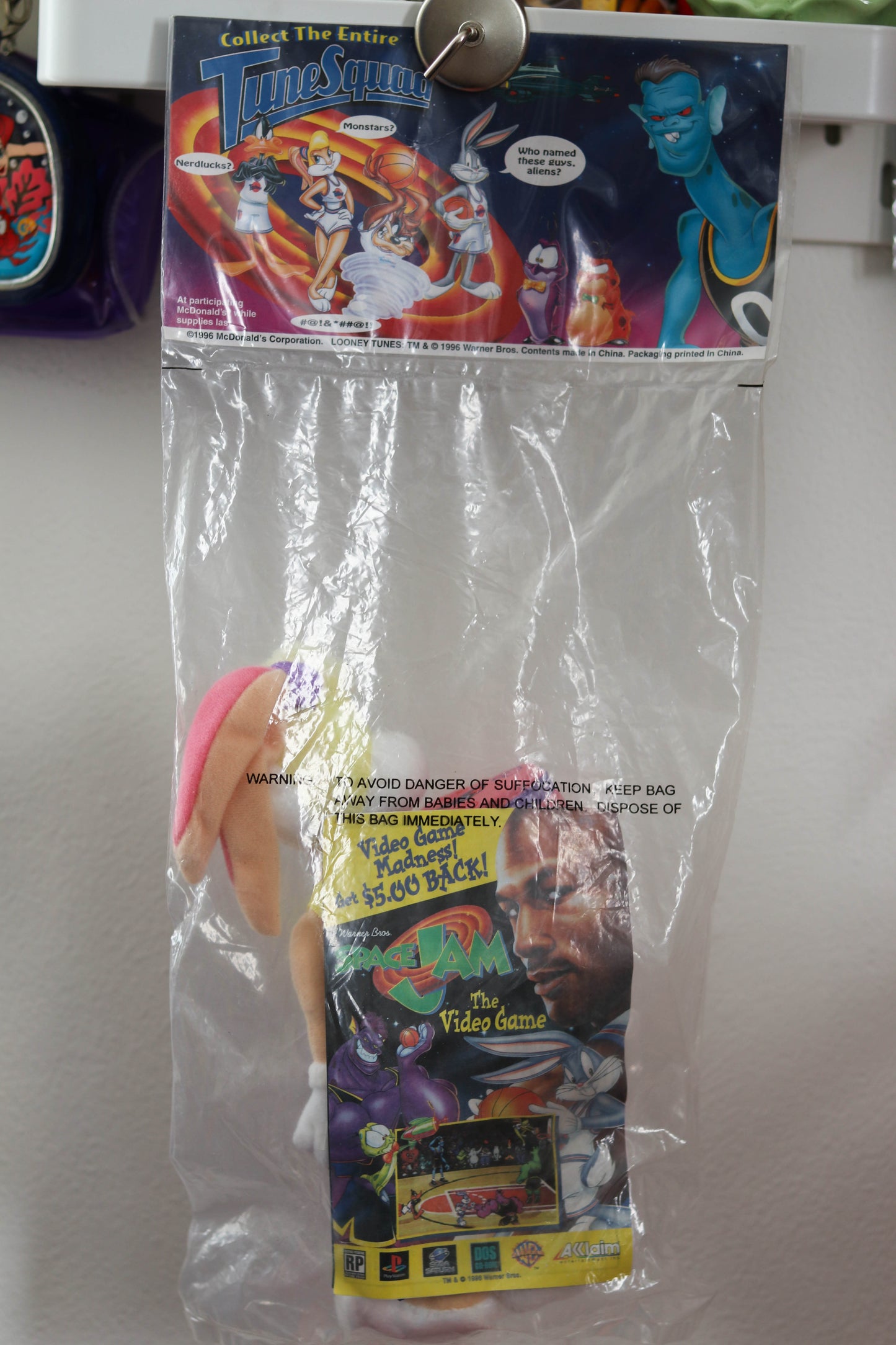 Vintage 90s Space Jam Lola Bunny Deadstock Plush