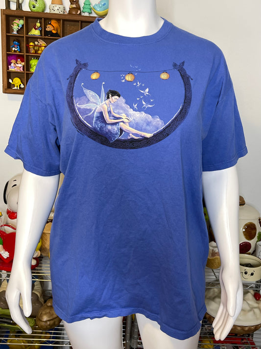 2000s The Mountain Blue Fairy Lantern Graphic Tee Sz XXL
