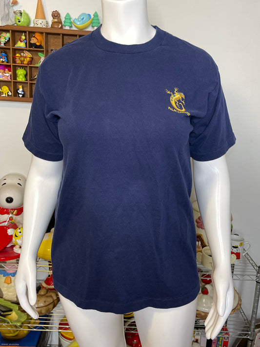 Vintage 90s Palm Canyon Gecko Navy Blue Graphic Tee Sz XL